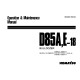Komatsu D85A-18 and D85E-18 (SN from 26001) Crawler Dozers (Japan) Operate and Maintenance manual (SEAM0154C03)