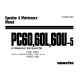 Komatsu PC60-5(SN:20501-28000), PC60L-5(SN:07501-08000), PC60U-5(SN:04501-) Excavators Operate and Maintenance manual (SEAM02010502)