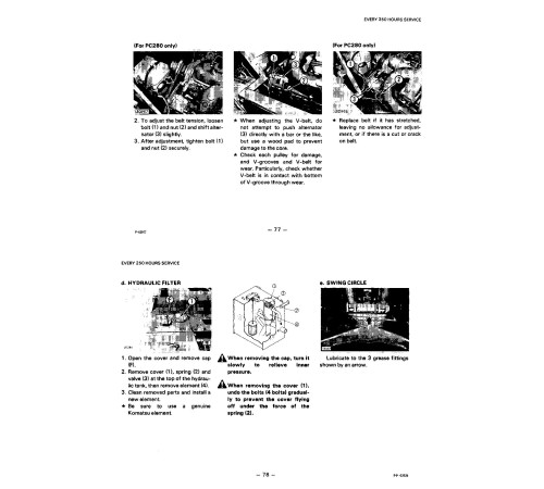 Komatsu PC200(LC)-3,PC210(LC)-3,PC220(LC)-3,PC240(LC,NLC)-3,PC280(N)LC-3 Crawler Excavator Operate&Maintenance manual (SEAM02050307) Komatsu PC200(LC)-3,PC210(LC)-3,PC220(LC)-3,PC240(LC,NLC)-3,PC280(N)LC-3 Crawler Excavator Operate&Maintenance manual (SEAM02050307)