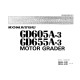 Komatsu GD605A-3 (SN from 57001) and GD655A-3 (SN from 67001) Motor Graders (Japan) Operate & Maintenance manual (SEAM023DUS01)