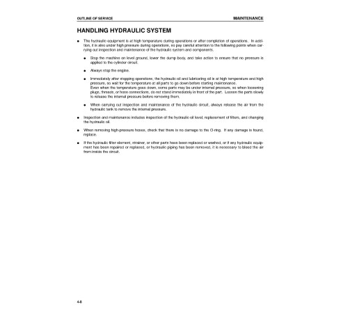 Komatsu CD60R-1 (SN: 01801-02011) Tracked Dump Trucks (Japan) Operate and Maintenance manual (SEAM035602T) Komatsu CD60R-1 (SN: 01801-02011) Tracked Dump Trucks (Japan) Operate and Maintenance manual (SEAM035602T)