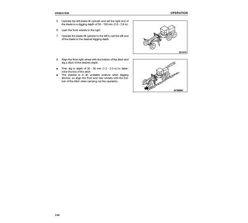 Komatsu GD705A-4 (SN from 23001) Motor Graders (Japan) Operate and Maintenance manual (SEAM036701) Komatsu GD705A-4 (SN from 23001) Motor Graders (Japan) Operate and Maintenance manual (SEAM036701)