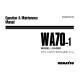 Komatsu WA70-1 (SN from 12001) 4WD Wheeled Loaders (Japan) Operate and Maintenance manual (SEAM04150103)