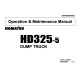 Komatsu HD325-5 (SN from 02441) Rigid Dump Trucks (Japan) Operate and Maintenance manual (SEAM05660505)