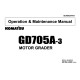 Komatsu GD705A-3 (SN from 30001) Motor Graders (Japan) Operate and Maintenance manual (SEAM234Y01)