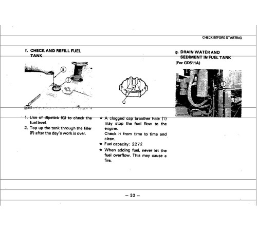 Komatsu GD511A-1, GD521A-1 and GD523A-1 Motor Graders (Japan) Operate and Maintenance manual (SEAMG5110104) Komatsu GD511A-1, GD521A-1 and GD523A-1 Motor Graders (Japan) Operate and Maintenance manual (SEAMG5110104)