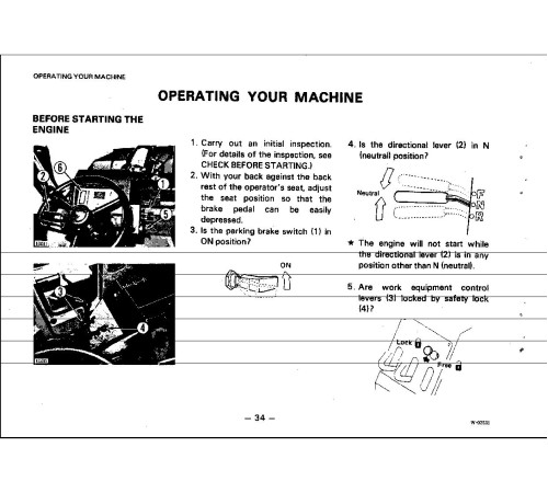 Komatsu WA380-1 (SN: 10001-20000) 4WD Wheeled Loaders (Japan) Operate and Maintenance manual (SEAMU4230101) Komatsu WA380-1 (SN: 10001-20000) 4WD Wheeled Loaders (Japan) Operate and Maintenance manual (SEAMU4230101)