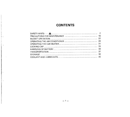Komatsu WA380-1 and WA420-1 4WD Wheeled Loaders (Japan) Operate and Maintenance manual (SEAMU4230106) Komatsu WA380-1 and WA420-1 4WD Wheeled Loaders (Japan) Operate and Maintenance manual (SEAMU4230106)