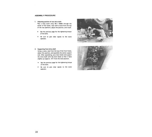 Komatsu WD900-3 (SN from 50001) Wheeled Dozers (Japan) Field Assembly Manual (SEAW002500) Komatsu WD900-3 (SN from 50001) Wheeled Dozers (Japan) Field Assembly Manual (SEAW002500)
