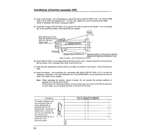 Komatsu PC1100-6, PC1100LC-6 and PC1100SP-6 Crawler Excavators (Japan) Field Assembly Manual (SEAWD01100) Komatsu PC1100-6, PC1100LC-6 and PC1100SP-6 Crawler Excavators (Japan) Field Assembly Manual (SEAWD01100)