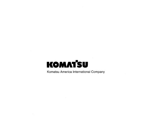 Komatsu PC1100-6, PC1100LC-6 and PC1100SP-6 Crawler Excavators (Japan) Field Assembly Manual (SEAWD01100) Komatsu PC1100-6, PC1100LC-6 and PC1100SP-6 Crawler Excavators (Japan) Field Assembly Manual (SEAWD01100)