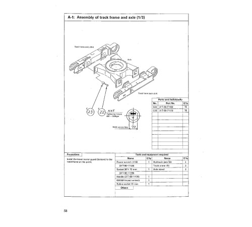 Komatsu PC1800-6 (SN: 10001-10010, 10012-11001) Crawler Excavators (Japan) Field Assembly Manual (SEAWD02201) Komatsu PC1800-6 (SN: 10001-10010, 10012-11001) Crawler Excavators (Japan) Field Assembly Manual (SEAWD02201)