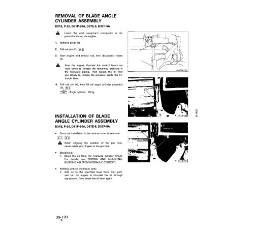 Komatsu D31E-20, D31P-20, D31PL-20, D31PLL-20, D31Q-20, D31S-20, D37E-5(A) Crawler Dozers (Japan) Workshop Manual (SEBD001007) Komatsu D31E-20, D31P-20, D31PL-20, D31PLL-20, D31Q-20, D31S-20, D37E-5(A) Crawler Dozers (Japan) Workshop Manual (SEBD001007)
