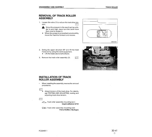 Komatsu PC20MRX-1 (SN from 10001) Crawler Excavators (Japan) Workshop Manual (SEBD016602) Komatsu PC20MRX-1 (SN from 10001) Crawler Excavators (Japan) Workshop Manual (SEBD016602)
