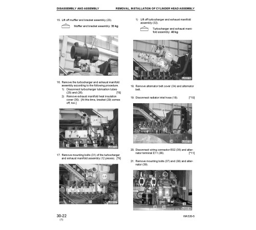 Komatsu WA320L-5 (SN from 60001) 4WD Wheeled Loaders (Japan) Workshop Manual (SEBM034604)