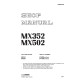 Komatsu MX352 (SN from 6Y6089) and MX502 (SN from 6Y7038) Compact Excavators (Japan) Workshop Manual (SEBD035400)