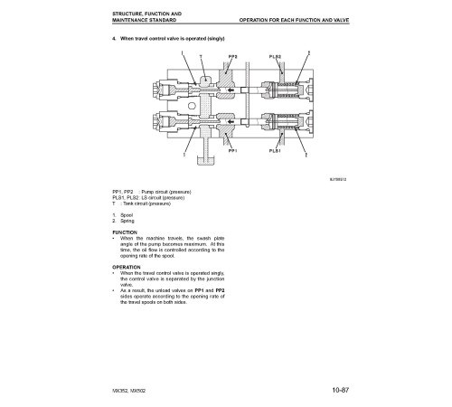 Komatsu MX352 (SN from 6Y6089) and MX502 (SN from 6Y7038) Compact Excavators (Japan) Workshop Manual (SEBD035400) Komatsu MX352 (SN from 6Y6089) and MX502 (SN from 6Y7038) Compact Excavators (Japan) Workshop Manual (SEBD035400)