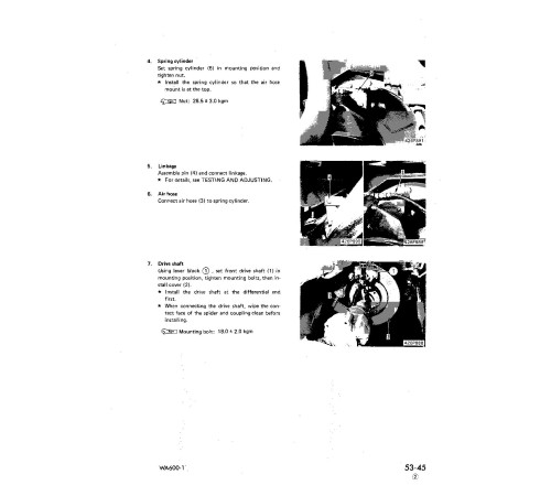 Komatsu WA600-1 (SN from 10001) 4WD Wheeled Loaders (Japan) Workshop Manual (SEBM04260111)