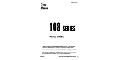 S6D108-1 and SA6D108-1 Diesel Engines (Japan) Workshop Manual (SEBD62210103)