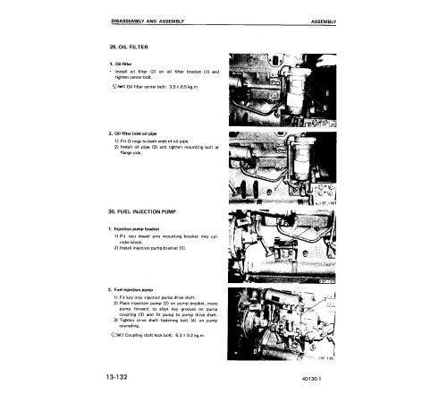Komatsu 4D130-1 Diesel Engines Workshop Manual (SEBE6114Z00)