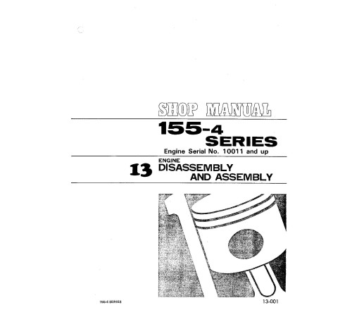 Komatsu S4D155-4, S6D155-4, S6D155G-4 and SA6D155-4 Diesel Engines (Japan) Workshop Manual (SEBE6120A05) Komatsu S4D155-4, S6D155-4, S6D155G-4 and SA6D155-4 Diesel Engines (Japan) Workshop Manual (SEBE6120A05)