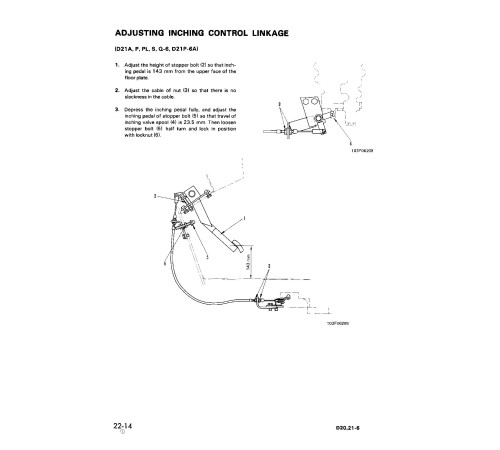 Komatsu D20A-6, D20P(L,LL)-6, D20Q-6, D20S-6, D21A-6, D21E-6, D21P(L)-6, D21Q(G)-6,D21S-6(A) Crawler Dozer Shop Manual (SEBM01040604) Komatsu D20A-6, D20P(L,LL)-6, D20Q-6, D20S-6, D21A-6, D21E-6, D21P(L)-6, D21Q(G)-6,D21S-6(A) Crawler Dozer Shop Manual (SEBM01040604)