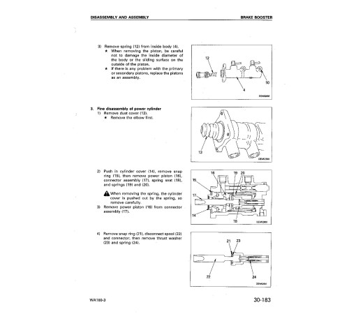 Komatsu WA180-3 (SN from 53001) 4WD Wheeled Loaders (Europe) Workshop Manual (SEBM011900) Komatsu WA180-3 (SN from 53001) 4WD Wheeled Loaders (Europe) Workshop Manual (SEBM011900)