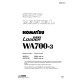 Komatsu WA700-3 (SN from 50001) 4WD Wheeled Loaders (Japan) Workshop Manual (SEBM013312)