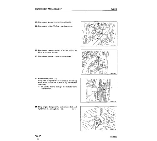 Komatsu WA800-3 (SN from 50001) 4WD Wheeled Loaders (Japan) Workshop Manual (SEBM013413) Komatsu WA800-3 (SN from 50001) 4WD Wheeled Loaders (Japan) Workshop Manual (SEBM013413)