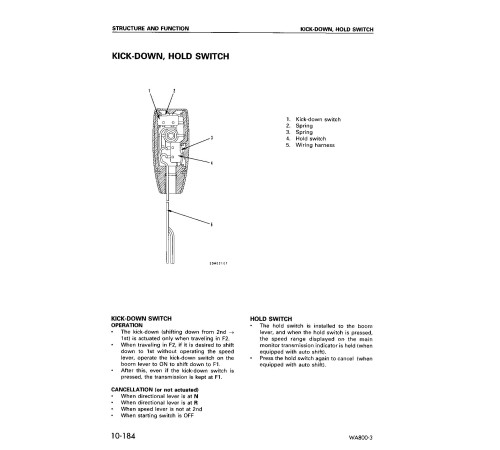 Komatsu WA800-3 (SN from 50001) 4WD Wheeled Loaders (Japan) Workshop Manual (SEBM013413) Komatsu WA800-3 (SN from 50001) 4WD Wheeled Loaders (Japan) Workshop Manual (SEBM013413)
