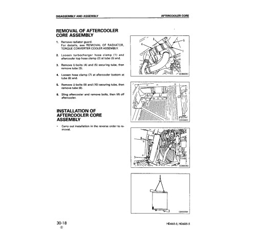 Komatsu HD465-5 (SN from 04626) and HD605-5 (SN from 01013) Rigid Dump Trucks (Japan) Workshop Manual (SEBM015209) Komatsu HD465-5 (SN from 04626) and HD605-5 (SN from 01013) Rigid Dump Trucks (Japan) Workshop Manual (SEBM015209)