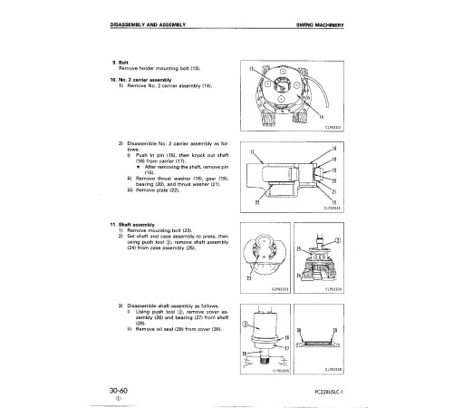 Komatsu PC228USLC-1 (SN:11001-) and PC228US-2, PC228USLC-2 (SN:15001-) Crawler Excavators (Japan) Workshop Manual (SEBM015903) Komatsu PC228USLC-1 (SN:11001-) and PC228US-2, PC228USLC-2 (SN:15001-) Crawler Excavators (Japan) Workshop Manual (SEBM015903)