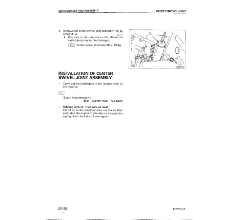 Komatsu PC75UU-3 (SN from 15001) Crawler Excavators (Japan) Workshop Manual (SEBM016404) Komatsu PC75UU-3 (SN from 15001) Crawler Excavators (Japan) Workshop Manual (SEBM016404)