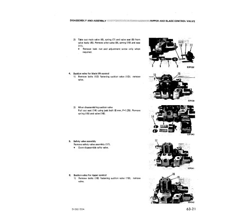Komatsu D150A-1 (SN from 08408) and D155A-1 (SN from 15001) Crawler Dozers Workshop Manual (SEBM0170A07R) Komatsu D150A-1 (SN from 08408) and D155A-1 (SN from 15001) Crawler Dozers Workshop Manual (SEBM0170A07R)