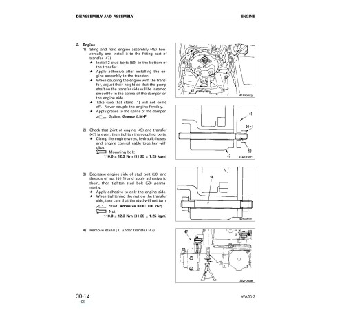 Komatsu WA50-3 (SN from 21450) 4WD Wheeled Loaders (Japan) Workshop Manual (SEBM017803) Komatsu WA50-3 (SN from 21450) 4WD Wheeled Loaders (Japan) Workshop Manual (SEBM017803)