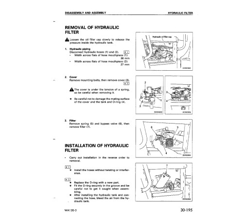Komatsu WA120-3 (SN from 53001) 4WD Wheeled Loaders (Europe) Workshop Manual (SEBM018300) Komatsu WA120-3 (SN from 53001) 4WD Wheeled Loaders (Europe) Workshop Manual (SEBM018300)