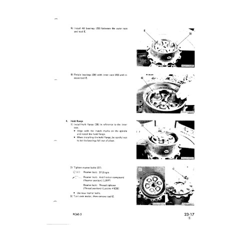 Komatsu PC60-5 (SN:20501-28000), PC60L-5 (SN:07501-08000), PC60U-5 (SN:04501-) Crawler Excavator Workshop Manual (SEBM02010505) Komatsu PC60-5 (SN:20501-28000), PC60L-5 (SN:07501-08000), PC60U-5 (SN:04501-) Crawler Excavator Workshop Manual (SEBM02010505)