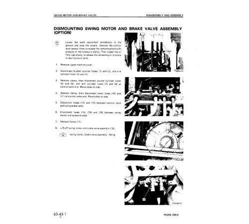Komatsu PC200-2, PC200LC-2 (SN:15001-), PC220-2, PC220LC-2 (SN:11001-) Crawler Excavators (Japan) Workshop Manual (SEBM0205B04) Komatsu PC200-2, PC200LC-2 (SN:15001-), PC220-2, PC220LC-2 (SN:11001-) Crawler Excavators (Japan) Workshop Manual (SEBM0205B04)