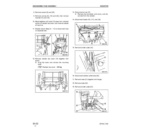 Komatsu Super Dozer D575A-3 (SN from 10101) Crawler Dozers (Japan) Workshop Manual (SEBM022003) Komatsu Super Dozer D575A-3 (SN from 10101) Crawler Dozers (Japan) Workshop Manual (SEBM022003)