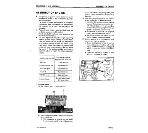 Komatsu SA6D170E-3, SAA6D170E-3, SAA6D170E-P910, SAA6D170E-P970 and SAA6D170E2-3 Diesel Engines Workshop Manual (SEBM023412) Komatsu SA6D170E-3, SAA6D170E-3, SAA6D170E-P910, SAA6D170E-P970 and SAA6D170E2-3 Diesel Engines Workshop Manual (SEBM023412)