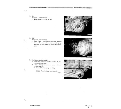 Komatsu GD500R-2 (SN:11002-), GD505A-2 (SN:50003-) and GD505R-2 (SN:30002-) Motor Graders (Japan) Workshop Manual (SEBM023AB07) Komatsu GD500R-2 (SN:11002-), GD505A-2 (SN:50003-) and GD505R-2 (SN:30002-) Motor Graders (Japan) Workshop Manual (SEBM023AB07)