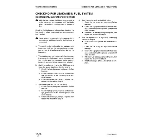 Komatsu SA6D125E-3 and SAA6D125E-3 Diesel Engines (Germany) Workshop Manual (SEBM024208) Komatsu SA6D125E-3 and SAA6D125E-3 Diesel Engines (Germany) Workshop Manual (SEBM024208)