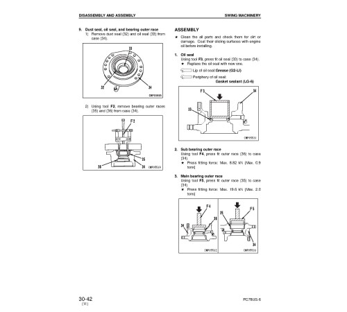 Komatsu PC78US-6 (SN from 4001, 4809-) and PC78UU-6 (SN from 22832) Crawler Excavators (Japan) Workshop Manual (SEBM025118) Komatsu PC78US-6 (SN from 4001, 4809-) and PC78UU-6 (SN from 22832) Crawler Excavators (Japan) Workshop Manual (SEBM025118)