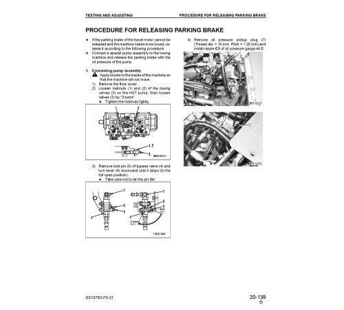 Komatsu D31EX-21, D31PX-21, D37EX-21 and D37PX-21 Crawler Dozers Workshop Manual (SEBM025607) Komatsu D31EX-21, D31PX-21, D37EX-21 and D37PX-21 Crawler Dozers Workshop Manual (SEBM025607)