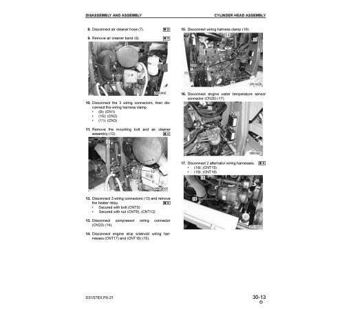 Komatsu D31EX-21, D31PX-21, D37EX-21 and D37PX-21 Crawler Dozers Workshop Manual (SEBM025607) Komatsu D31EX-21, D31PX-21, D37EX-21 and D37PX-21 Crawler Dozers Workshop Manual (SEBM025607)