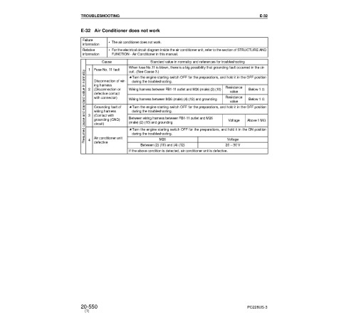 Komatsu PC228US-3 and PC228USLC-3 (SN: 30001-40000) Crawler Excavators (Japan) Workshop Manual (SEBM030506) Komatsu PC228US-3 and PC228USLC-3 (SN: 30001-40000) Crawler Excavators (Japan) Workshop Manual (SEBM030506)