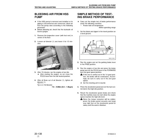 Komatsu D155AX-5 (SN from 76001) Crawler Dozers (Japan) Workshop Manual (SEBM034807) Komatsu D155AX-5 (SN from 76001) Crawler Dozers (Japan) Workshop Manual (SEBM034807)