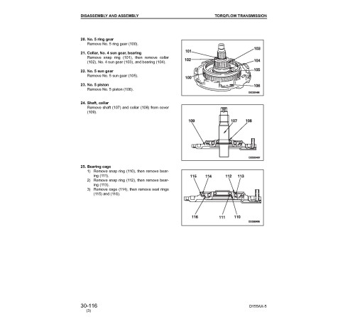 Komatsu D155AX-5 (SN from 76001) Crawler Dozers (Japan) Workshop Manual (SEBM034807) Komatsu D155AX-5 (SN from 76001) Crawler Dozers (Japan) Workshop Manual (SEBM034807)