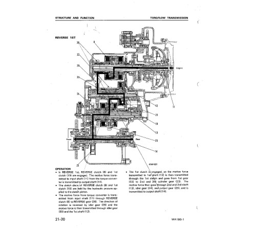 Komatsu WA180-1 (SN from 10001) 4WD Wheeled Loaders Workshop Manual (SEBM034906)