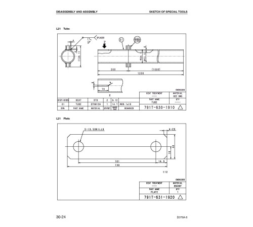 Komatsu D375A-5 (SN from 18200) Crawler Dozers (Japan) Workshop Manual (SEBM035200) Komatsu D375A-5 (SN from 18200) Crawler Dozers (Japan) Workshop Manual (SEBM035200)